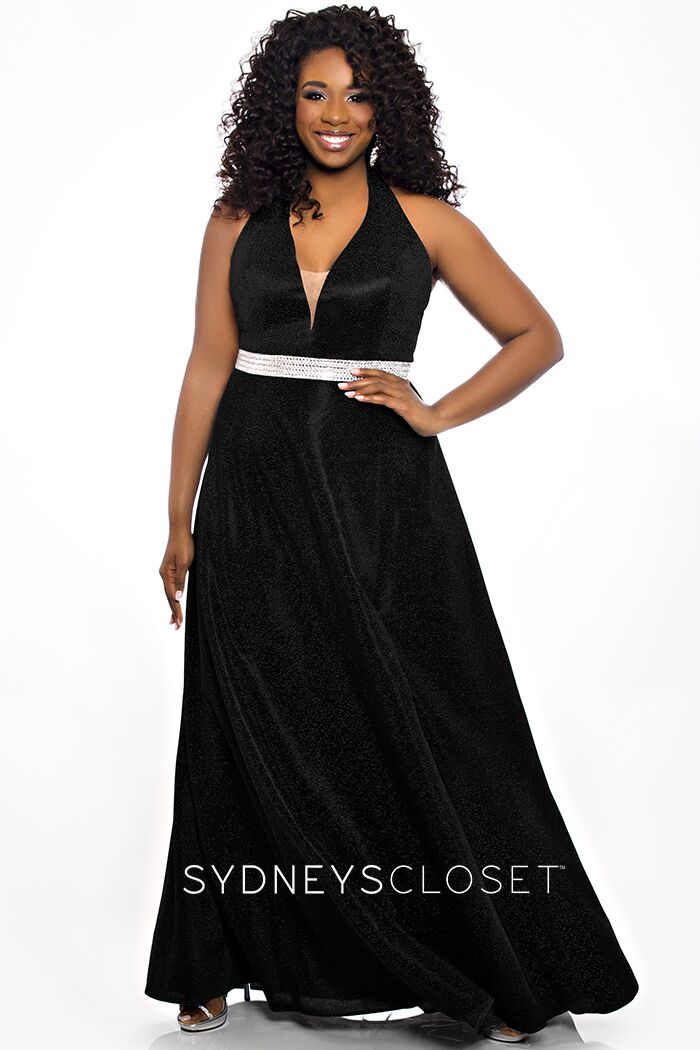Elegant Black Shimmer Off The Shoulder Dress – Unique Vintage